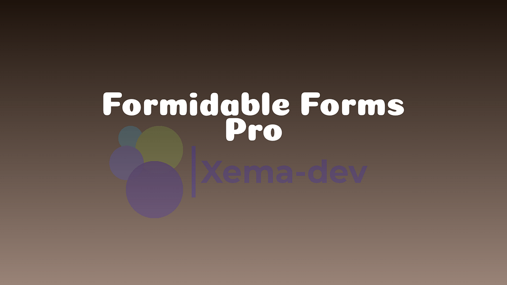 Formidable Forms Pro